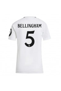 Real Madrid Jude Bellingham #5 Voetbaltruitje Thuis tenue Dames 2024-25 Korte Mouw